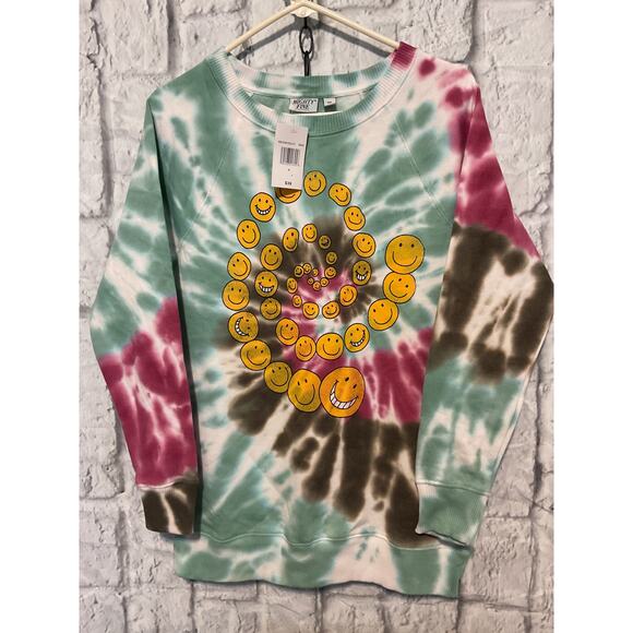 NWT Mighty Fine Size Small Happy Face Sweatshirt - Picture 3 of 6